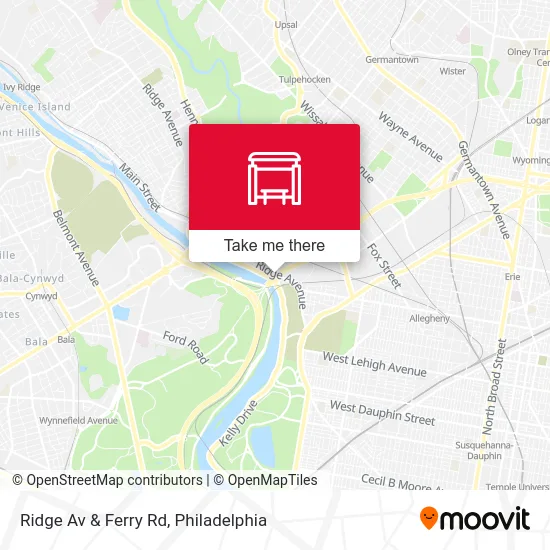 Ridge Av & Ferry Rd map