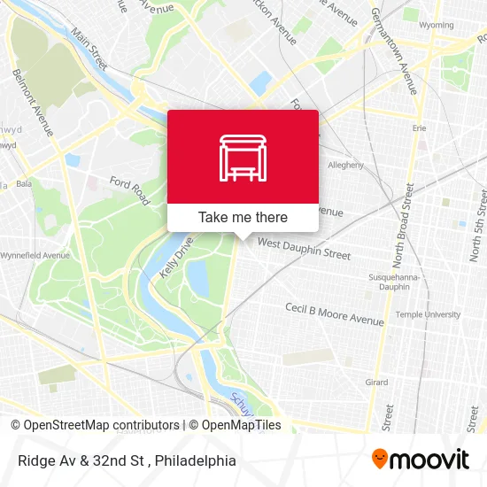 Ridge Av & 32nd St map