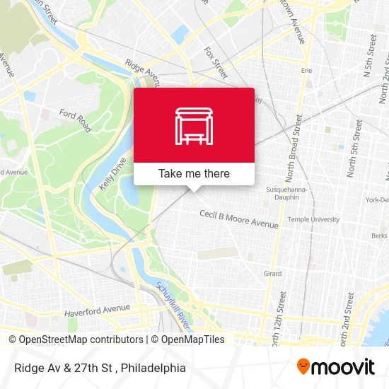 Ridge Av & 27th St map