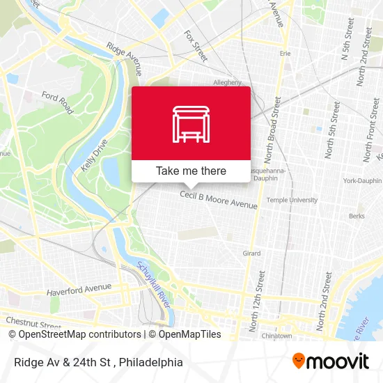 Mapa de Ridge Av & 24th St