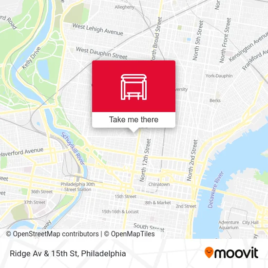 Mapa de Ridge Av & 15th St