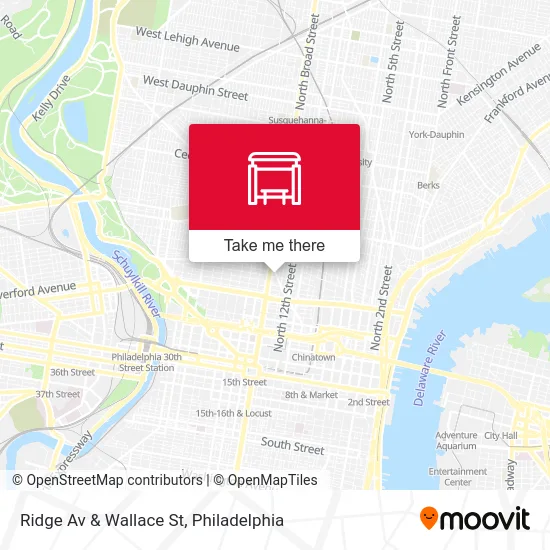 Ridge Av & Wallace St map