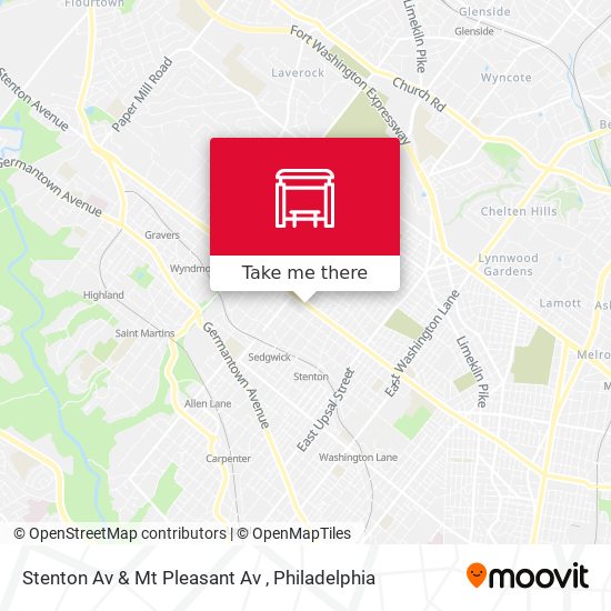 Stenton Av & Mt Pleasant Av map