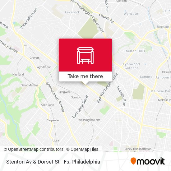 Mapa de Stenton Av & Dorset St - Fs
