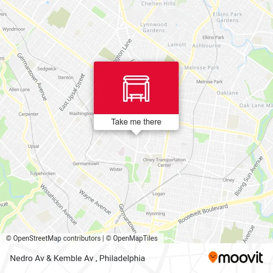 Nedro Av & Kemble Av map