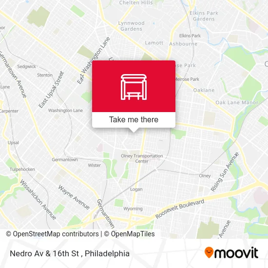 Nedro Av & 16th St map