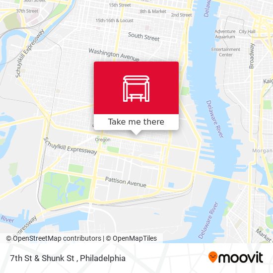 7th St & Shunk St map
