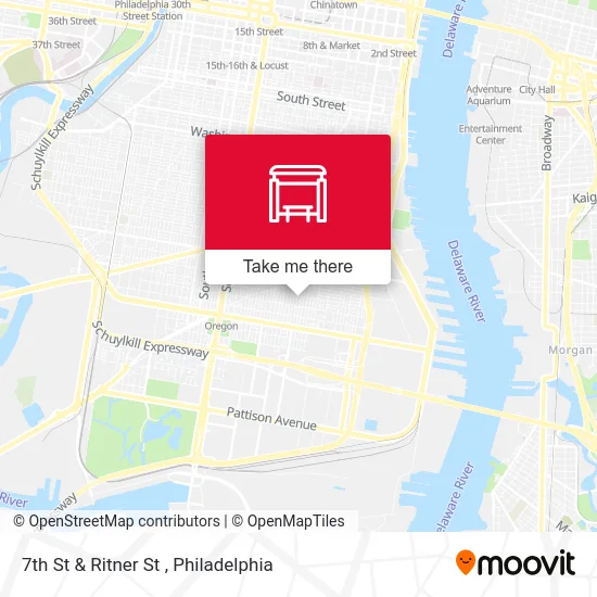 7th St & Ritner St map