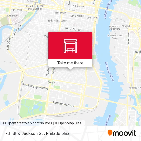 7th St & Jackson St map