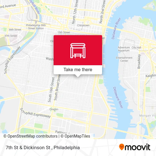 7th St & Dickinson St map