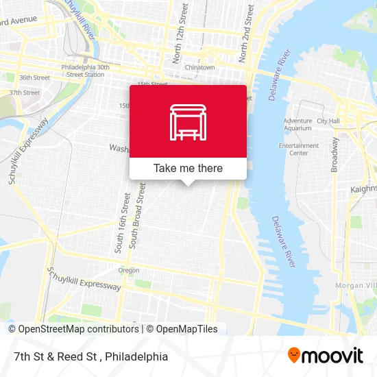 7th St & Reed St map