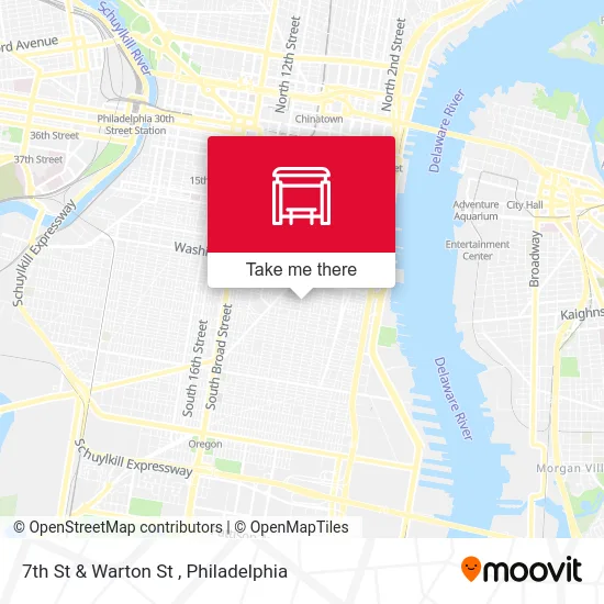 7th St & Warton St map