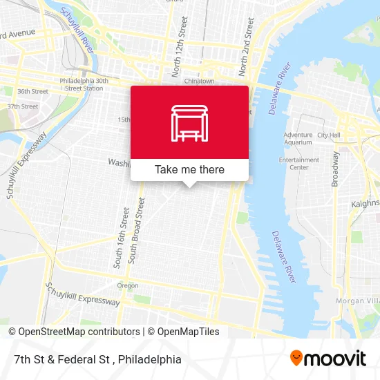 7th St & Federal St map