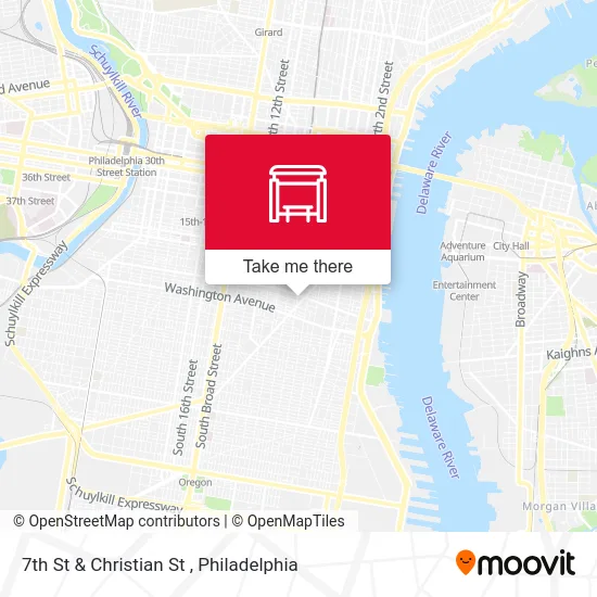 7th St & Christian St map