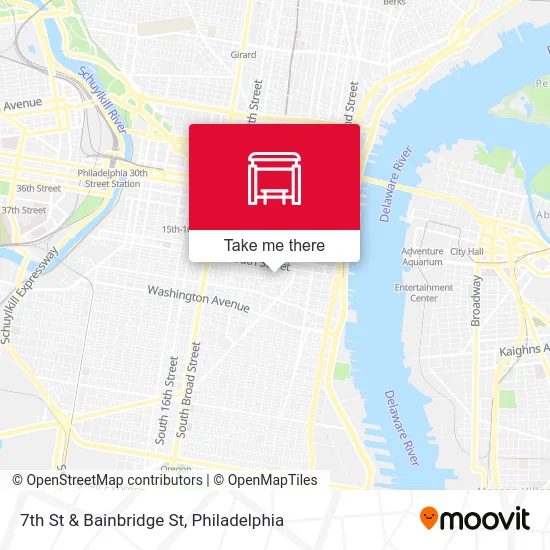 7th St & Bainbridge St map