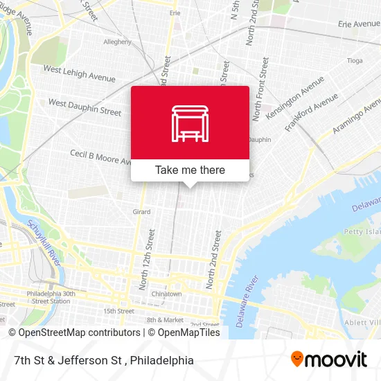 7th St & Jefferson St map