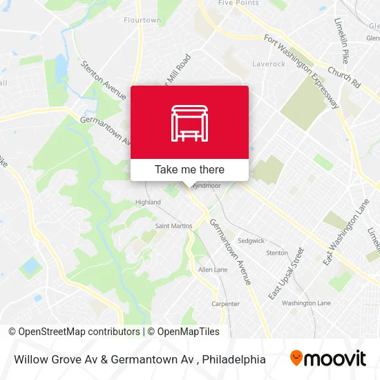 Willow Grove Av & Germantown Av map