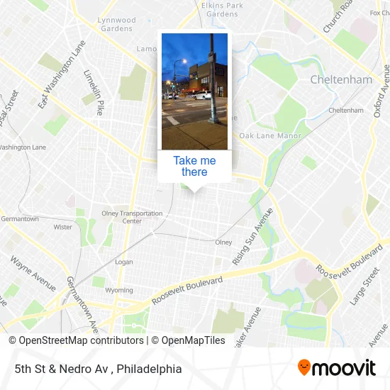 5th St & Nedro Av map