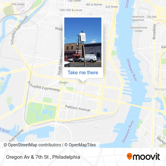 Oregon Av & 7th St map