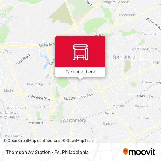Thomson Av Station - Fs map