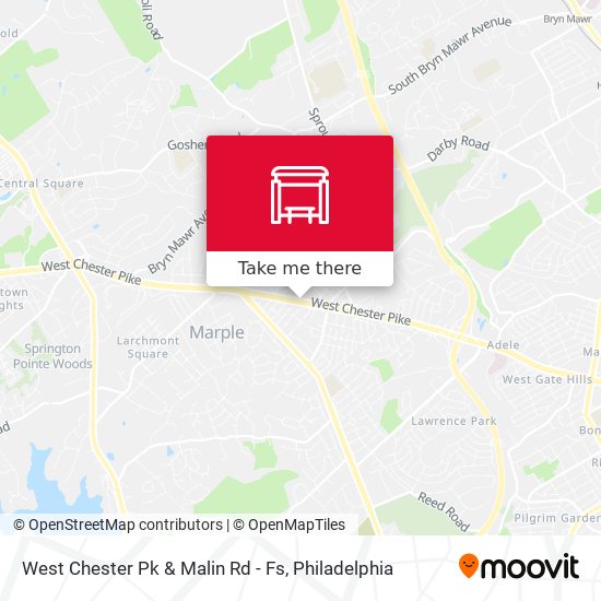 West Chester Pk & Malin Rd - Fs map