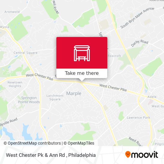 Mapa de West Chester Pk & Ann Rd