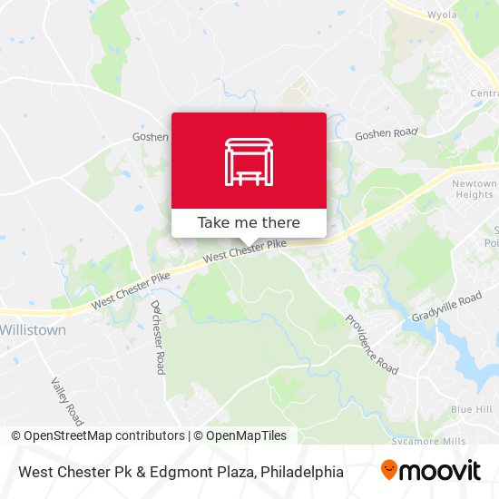 West Chester Pk & Edgmont Plaza map