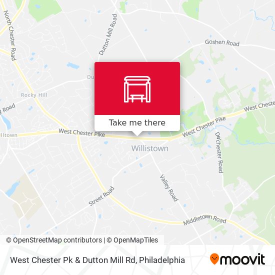 Mapa de West Chester Pk & Dutton Mill Rd