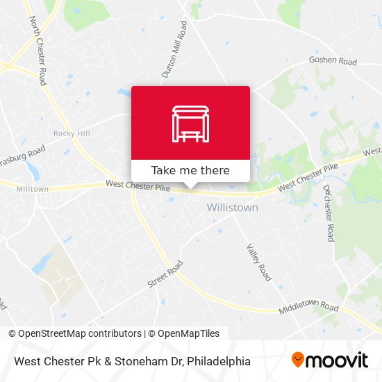 Mapa de West Chester Pk & Stoneham Dr