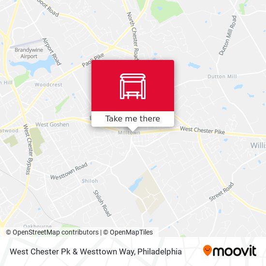 Mapa de West Chester Pk & Westtown Way