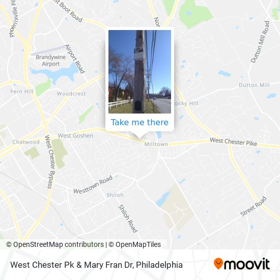 West Chester Pk & Mary Fran Dr map