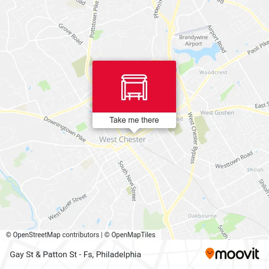Gay St & Patton St - Fs map