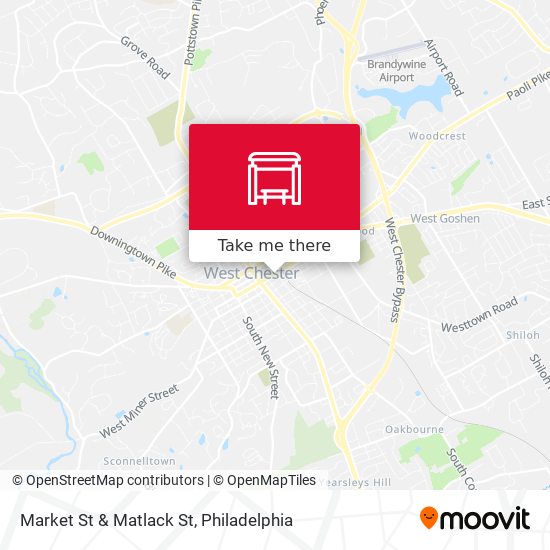 Market St & Matlack St map