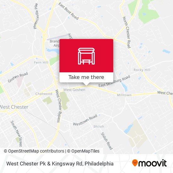 West Chester Pk & Kingsway Rd map