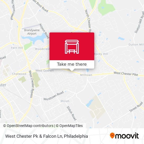 West Chester Pk & Falcon Ln map
