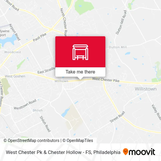 West Chester Pk & Chester Hollow - FS map