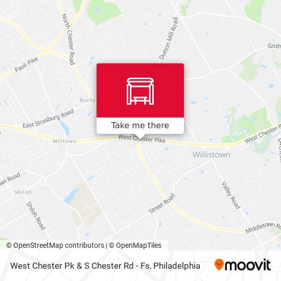 Mapa de West Chester Pk & S Chester Rd - Fs