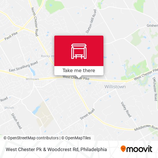 Mapa de West Chester Pk & Woodcrest Rd