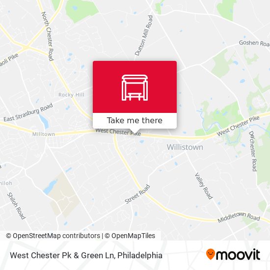 West Chester Pk & Green Ln map