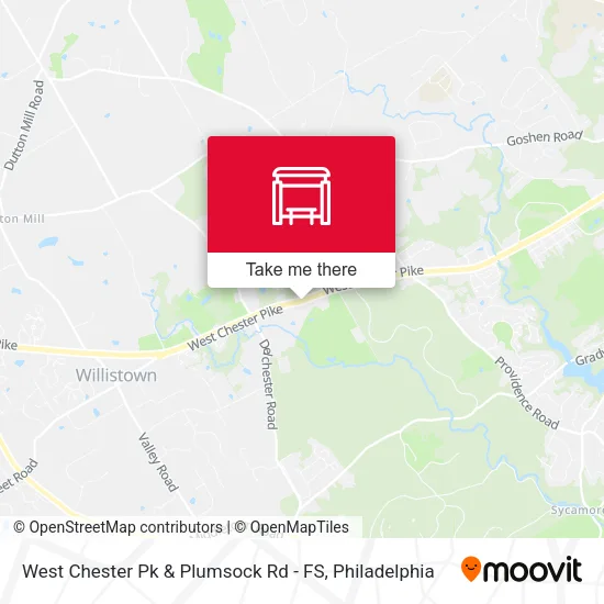 West Chester Pk & Plumsock Rd - FS map