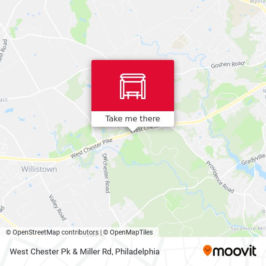 West Chester Pk & Miller Rd map