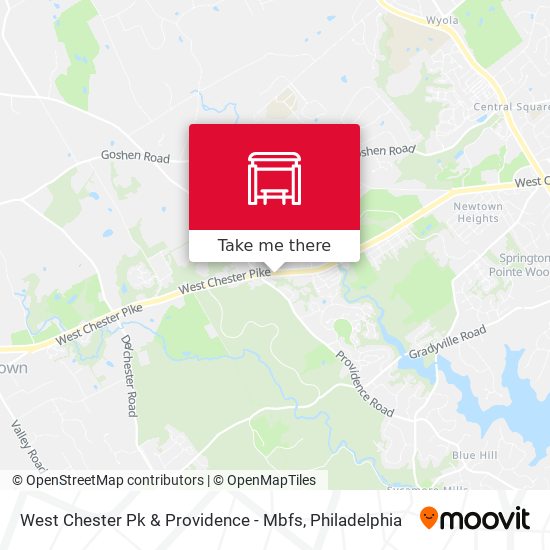 West Chester Pk & Providence - Mbfs map