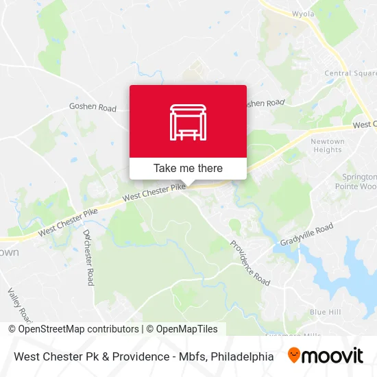 West Chester Pk & Providence - Mbfs map