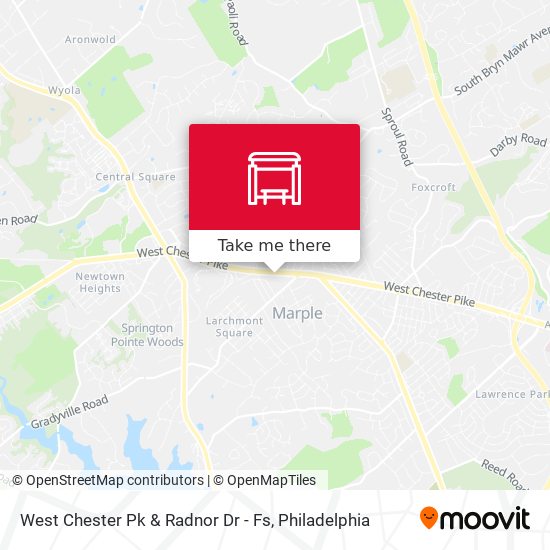 Mapa de West Chester Pk & Radnor Dr - Fs