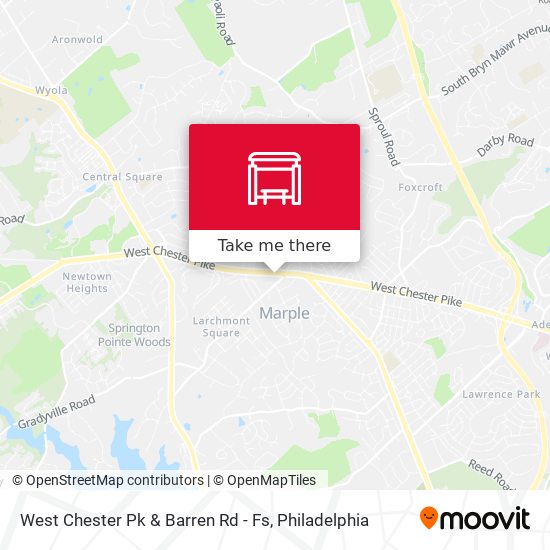 Mapa de West Chester Pk & Barren Rd - Fs