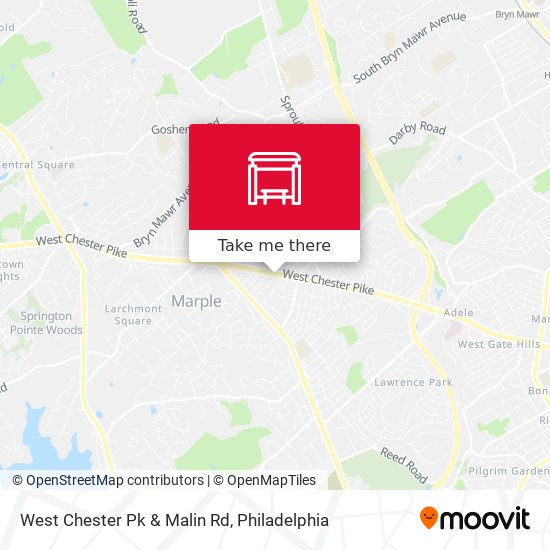 West Chester Pk & Malin Rd map