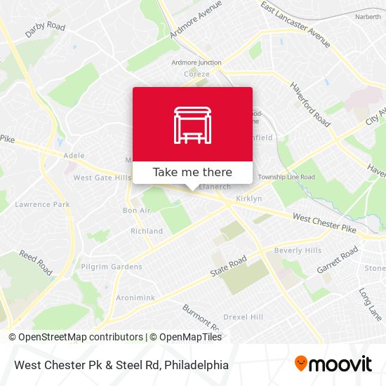West Chester Pk & Steel Rd map