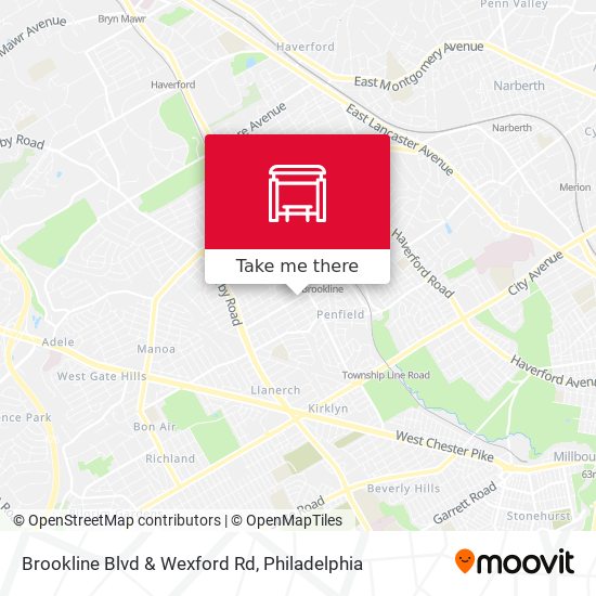 Brookline Blvd & Wexford Rd map