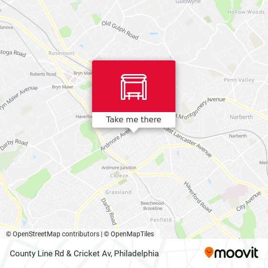 Mapa de County Line Rd & Cricket Av