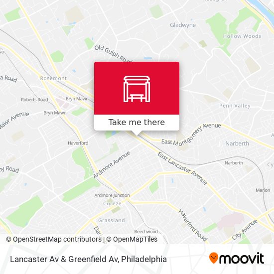 Mapa de Lancaster Av & Greenfield Av